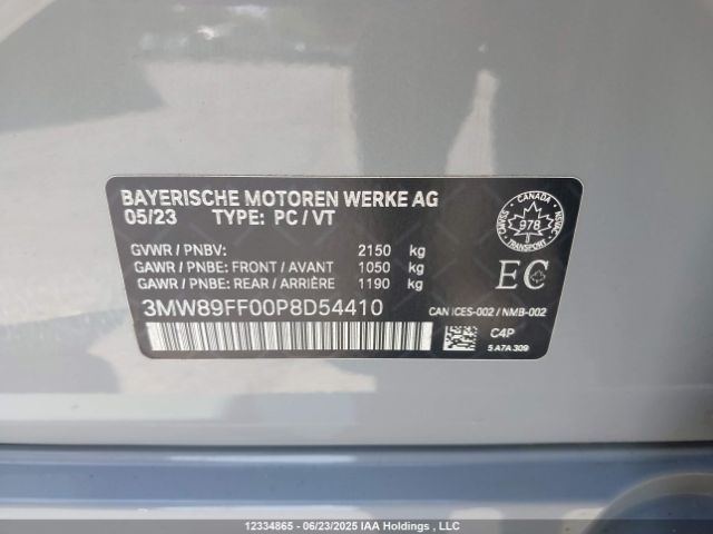 3MW89FF00P8D54410 2023 BMW