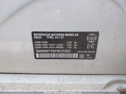 3MW89FF06P8D25963 2023 BMW