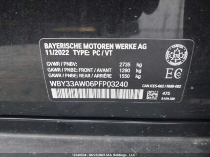 WBY33AW06PFP03240 2023 BMW