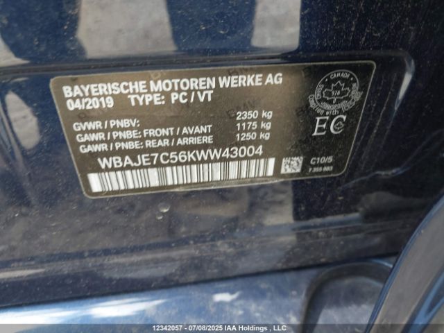 WBAJE7C56KWW43004 2019 BMW