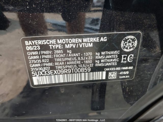 2024 BMW X6 XDRIVE40I | VIN: 5UX33EX09R9T00859