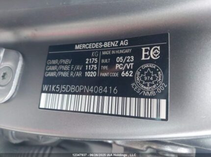 W1K5J5DB0PN408416 2023 MERCEDES-BENZ