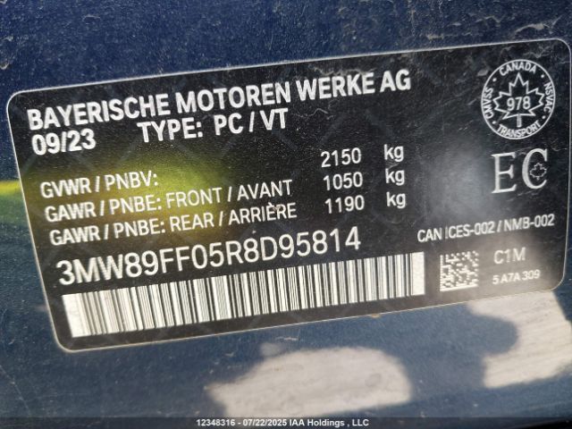 3MW89FF05R8D95814 2024 BMW