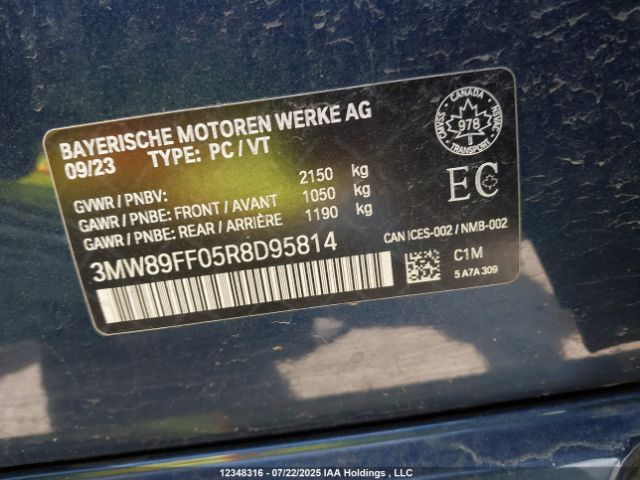 3MW89FF05R8D95814 2024 BMW