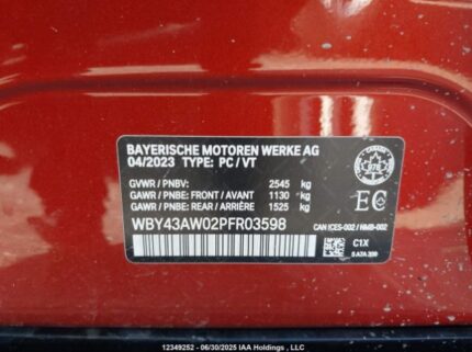 WBY43AW02PFR03598 2023 BMW