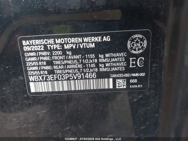 WBX73EF03P5V91466 2023 BMW