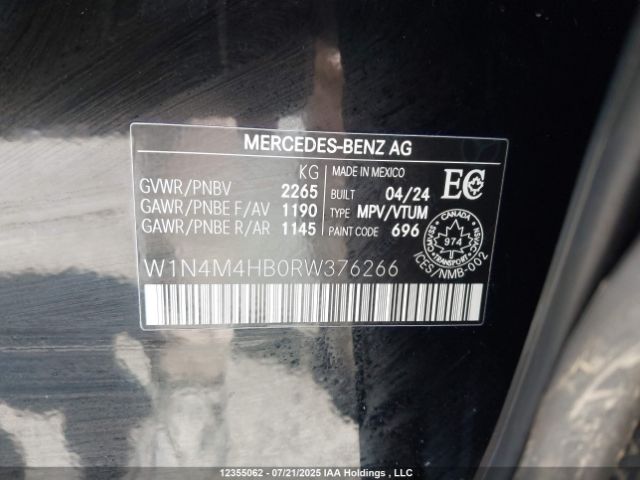 W1N4M4HB0RW376266 2024 MERCEDES-BENZ
