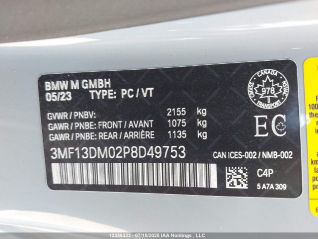 3MF13DM02P8D49753 2023 BMW