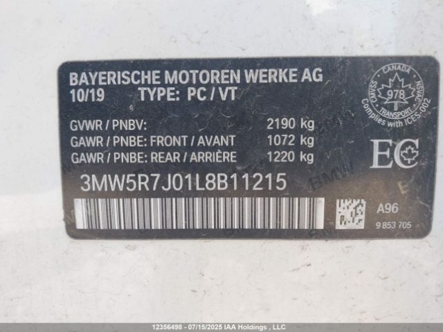 3MW5R7J01L8B11215 2020 BMW