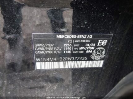 W1N4M4HB2RW377435 2024 MERCEDES-BENZ