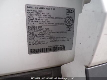 WA1EECF35P1064947 2023 AUDI