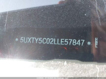 5UXTY5C02LLE57847 2020 BMW