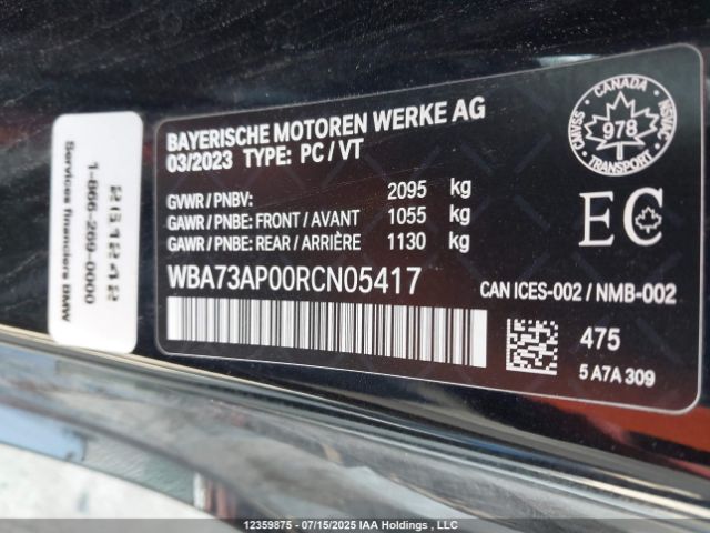 WBA73AP00RCN05417 2024 BMW