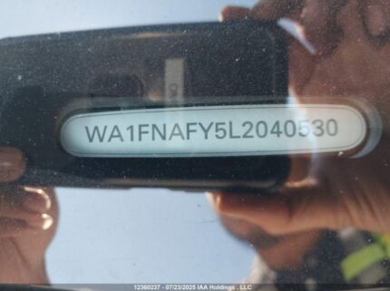 WA1FNAFY5L2040530 2020 AUDI