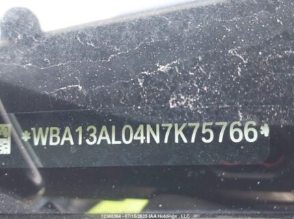 WBA13AL04N7K75766 2022 BMW