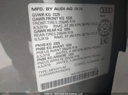 WA1FECF31R1203303 2024 AUDI