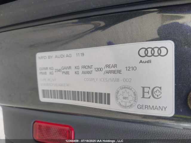 2020 AUDI S5 3.0T TECHNIK | VIN: WAUB4CF5XLA002741