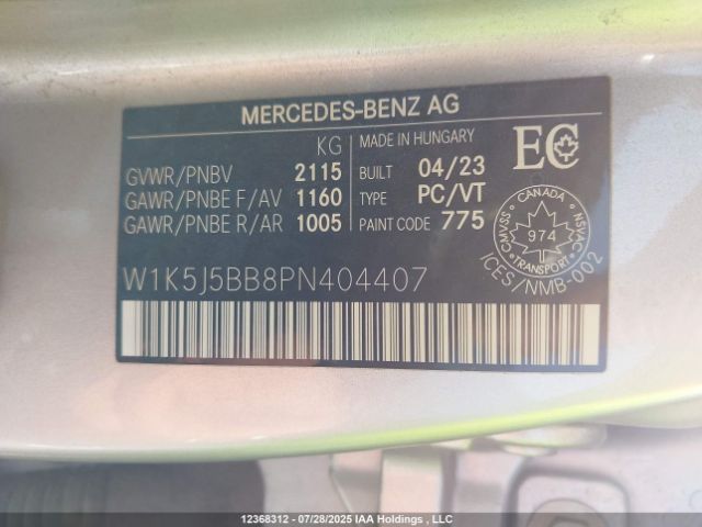 2023 MERCEDES-BENZ AMG CLA 35 COUPE 4MAITC | VIN: W1K5J5BB8PN404407