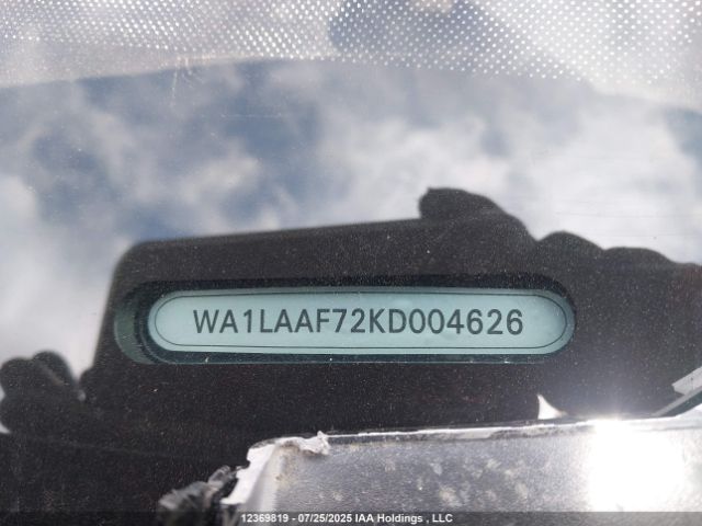 2019 AUDI WA1LAAF72KD004526