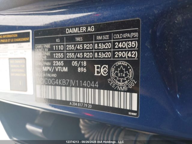 WDC0G4KB7JV114044 2018 MERCEDES-BENZ