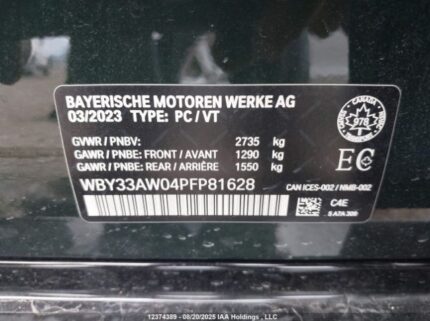 WBY33AW04PFP81628 2023 BMW