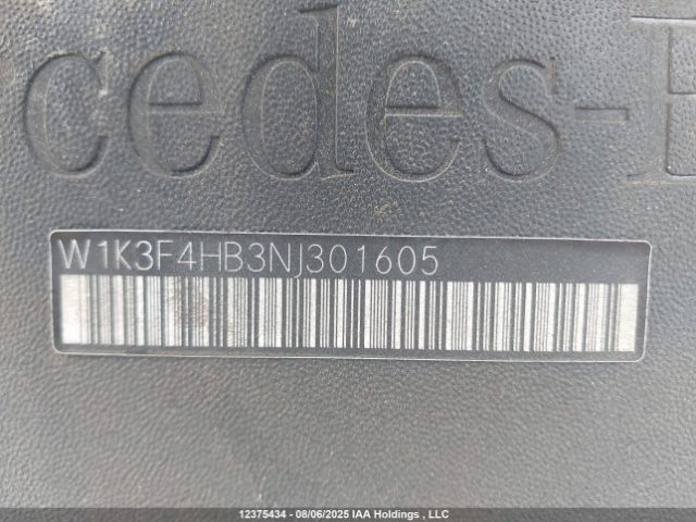 W1K3F4HB3NJ301605 2022 MERCEDES-BENZ