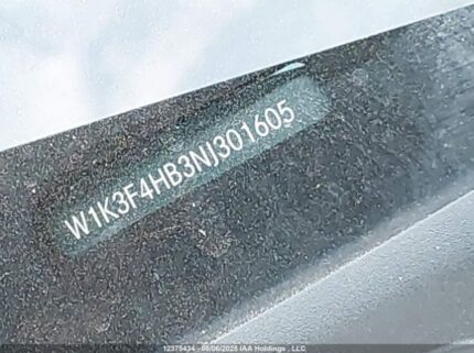 W1K3F4HB3NJ301605 2022 MERCEDES-BENZ