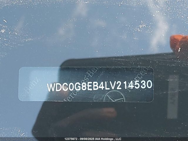 WDC0G8EB4LV214530 2020 MERCEDES-BENZ