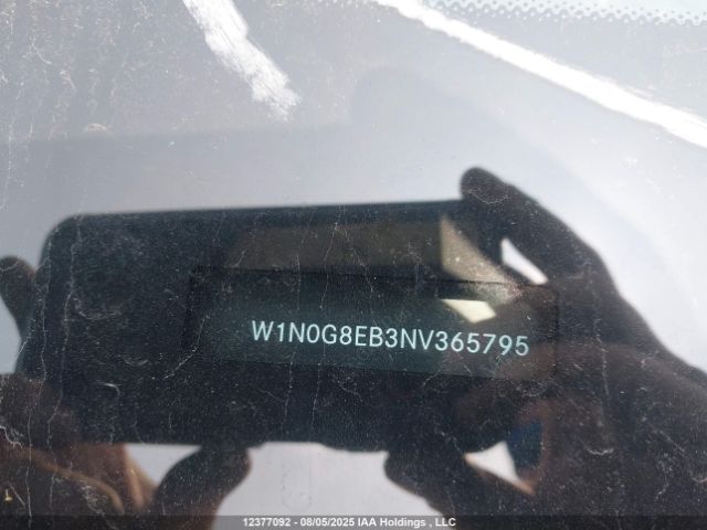 W1N0G8EB3NV365795 2022 MERCEDES-BENZ