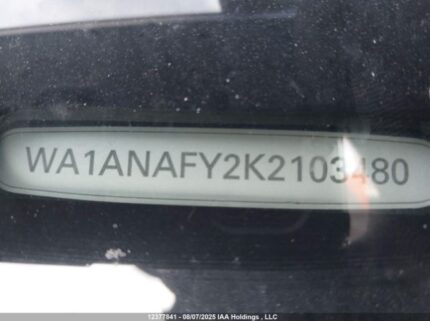 WA1ANAFY2K2103480 2019 AUDI