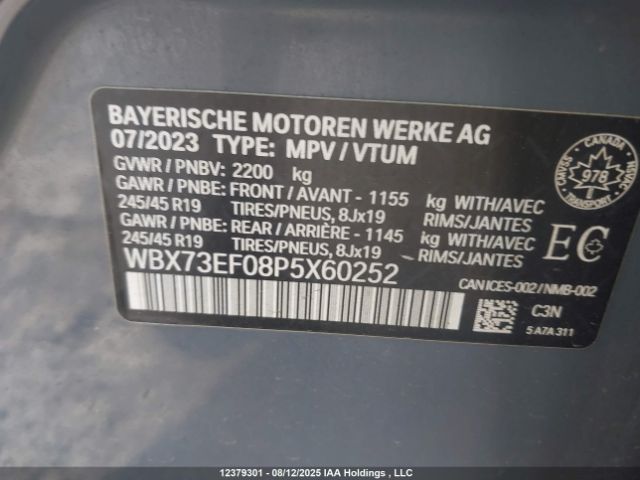 WBX73EF08P5X60252 2023 BMW