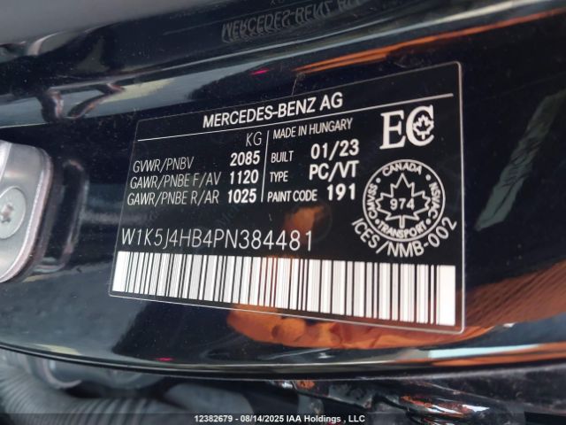 W1K5J4HB4PN384481 2023 MERCEDES-BENZ