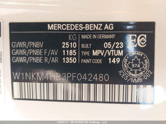 W1NKM4HB3PF042480 2023 MERCEDES-BENZ