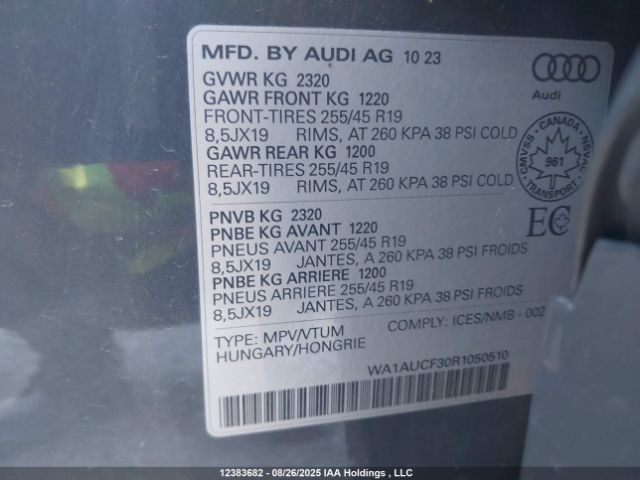 WA1AUCF30R1050510 2024 AUDI
