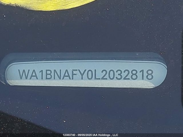 WA1BNAFY0L2032818 2020 AUDI