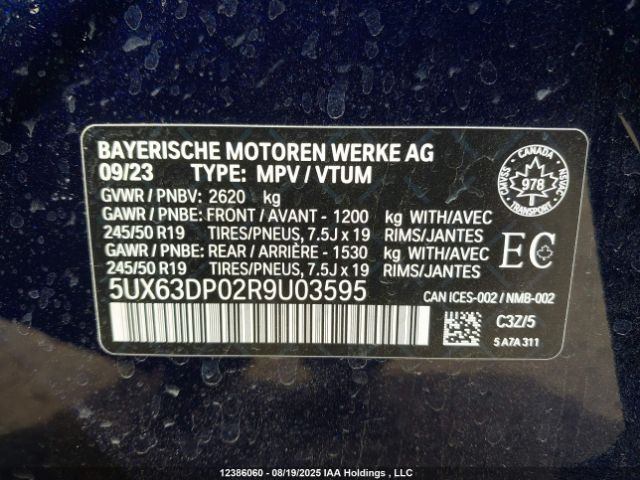 5UX63DP02R9U03595 2024 BMW