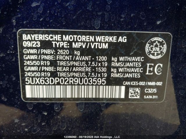 5UX63DP02R9U03595 2024 BMW