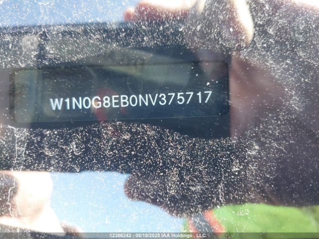 W1N0G8EB0NV375717 2022 MERCEDES-BENZ