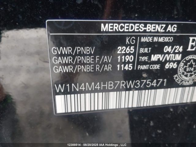 W1N4M4HB7RW375471 2024 MERCEDES-BENZ
