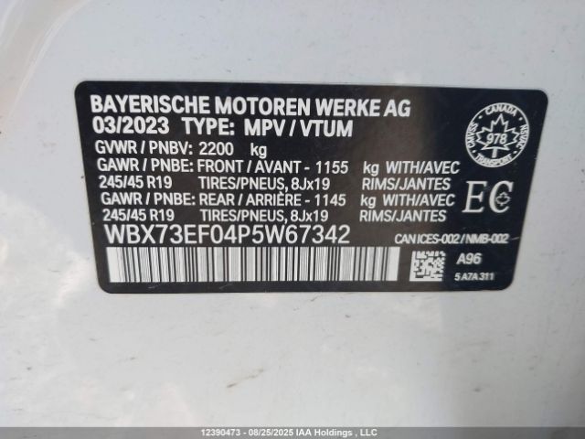 2023 BMW X1 XDRIVE28I | VIN: WBX73EF04P5W67342