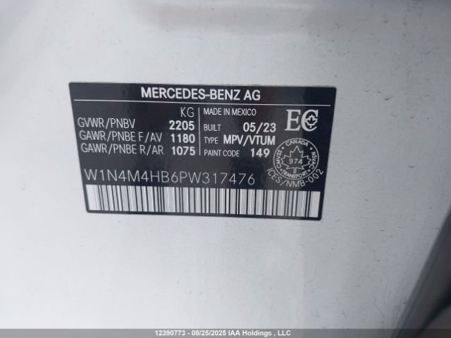 W1N4M4HB6PW317476 2023 MERCEDES-BENZ