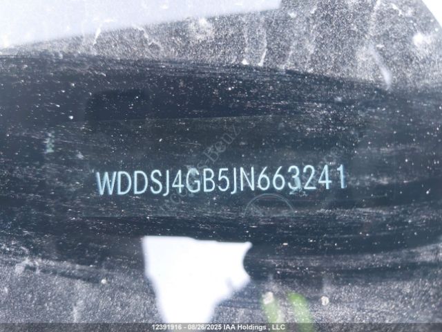 WDDSJ4GB5JN663241 2018 MERCEDES-BENZ
