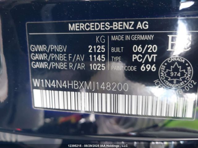 2021 MERCEDES-BENZ GLA 250 4MATIC | VIN: W1N4N4HBXMJ148200