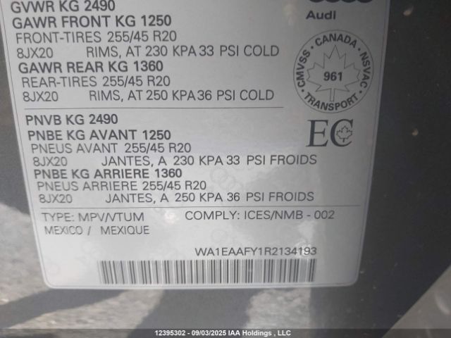 WA1EAAFY1R2134193 2024 AUDI