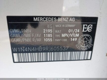 W1N4N4HB9RJ605537 2024 MERCEDES-BENZ