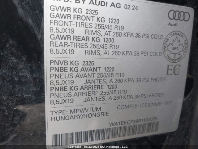2024 AUDI Q3 PREMIUM PLUS S LINE 45 | VIN: WA1EECF38R1102075