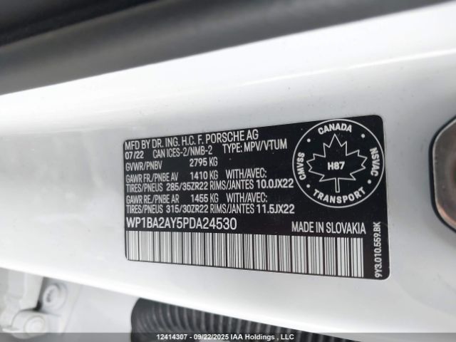 2023 PORSCHE CAYENNE | VIN: WP1BA2AY5PDA24530