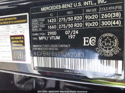 4JGFB4FB9RB262083 2024 MERCEDES BENZ