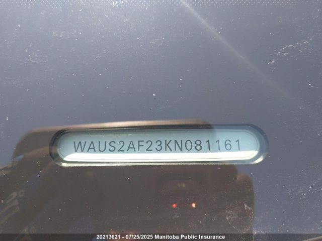 WAUS2AF23KN081161 2019 AUDI