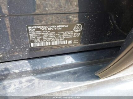 5UXJU4C07M9F05886 2021 BMW